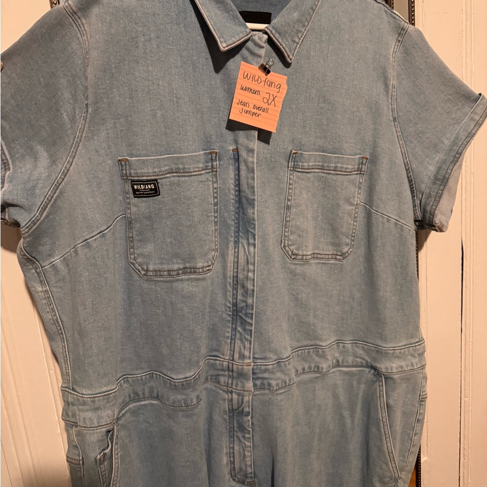 Wildfang plus size Jean jumper